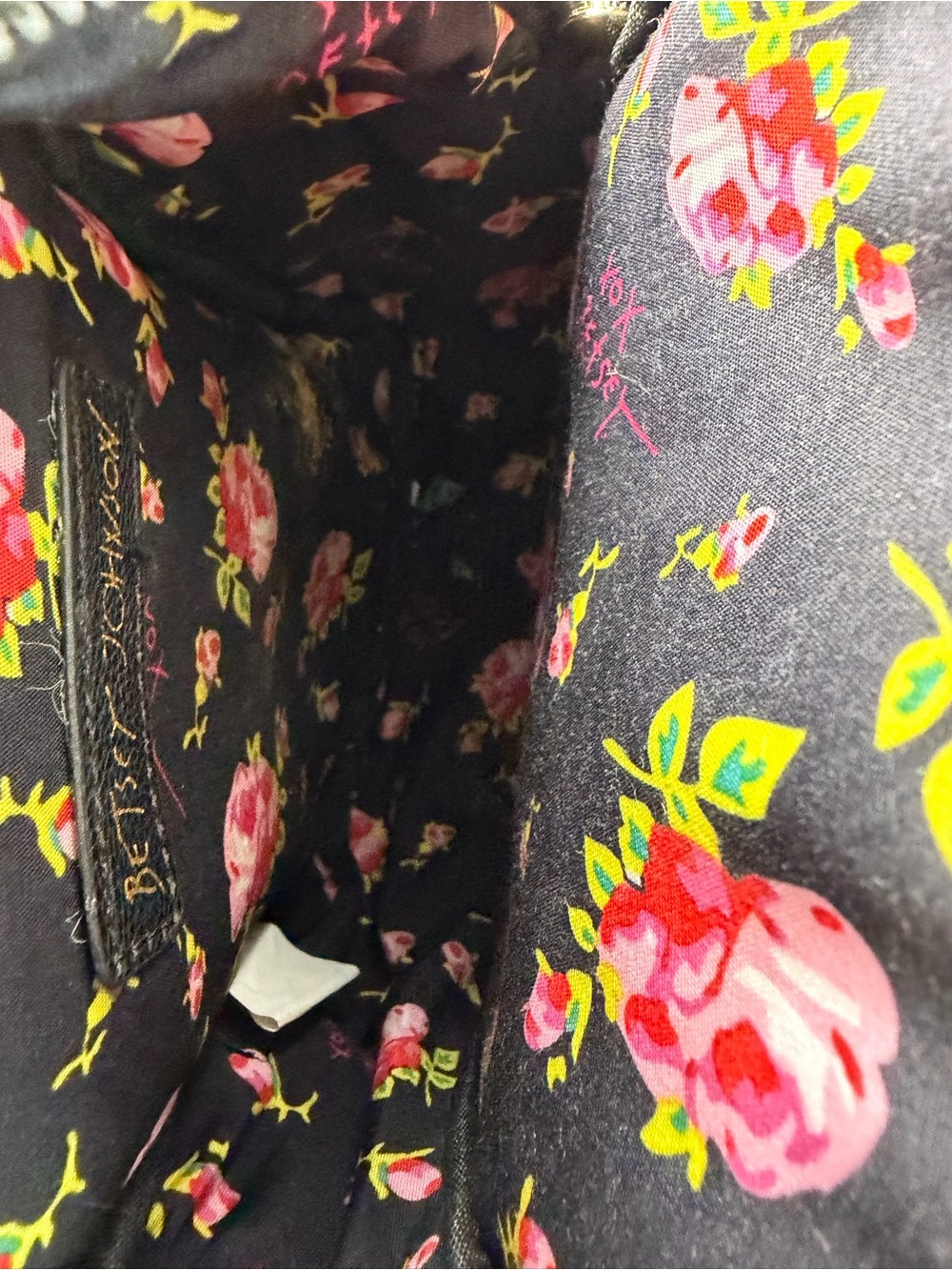 Betsey Johnson-Gray Dracula Cat Face & Spider Web print Mini backpack - Picture 5 of 11